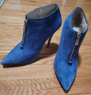 Aldo Royal Blue Heeled Boots